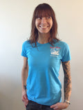 Boston Harbor - Womens T-shirt - Light Blue